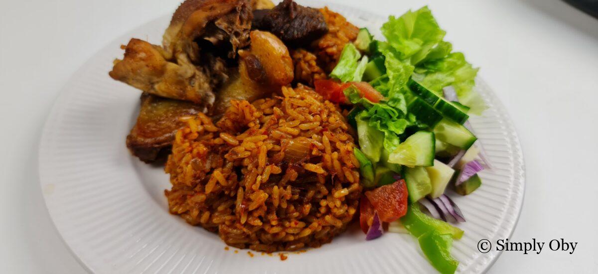 Easy Nigerian party jollof rice