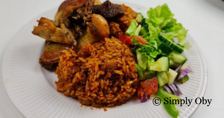 Easy Nigerian party jollof rice