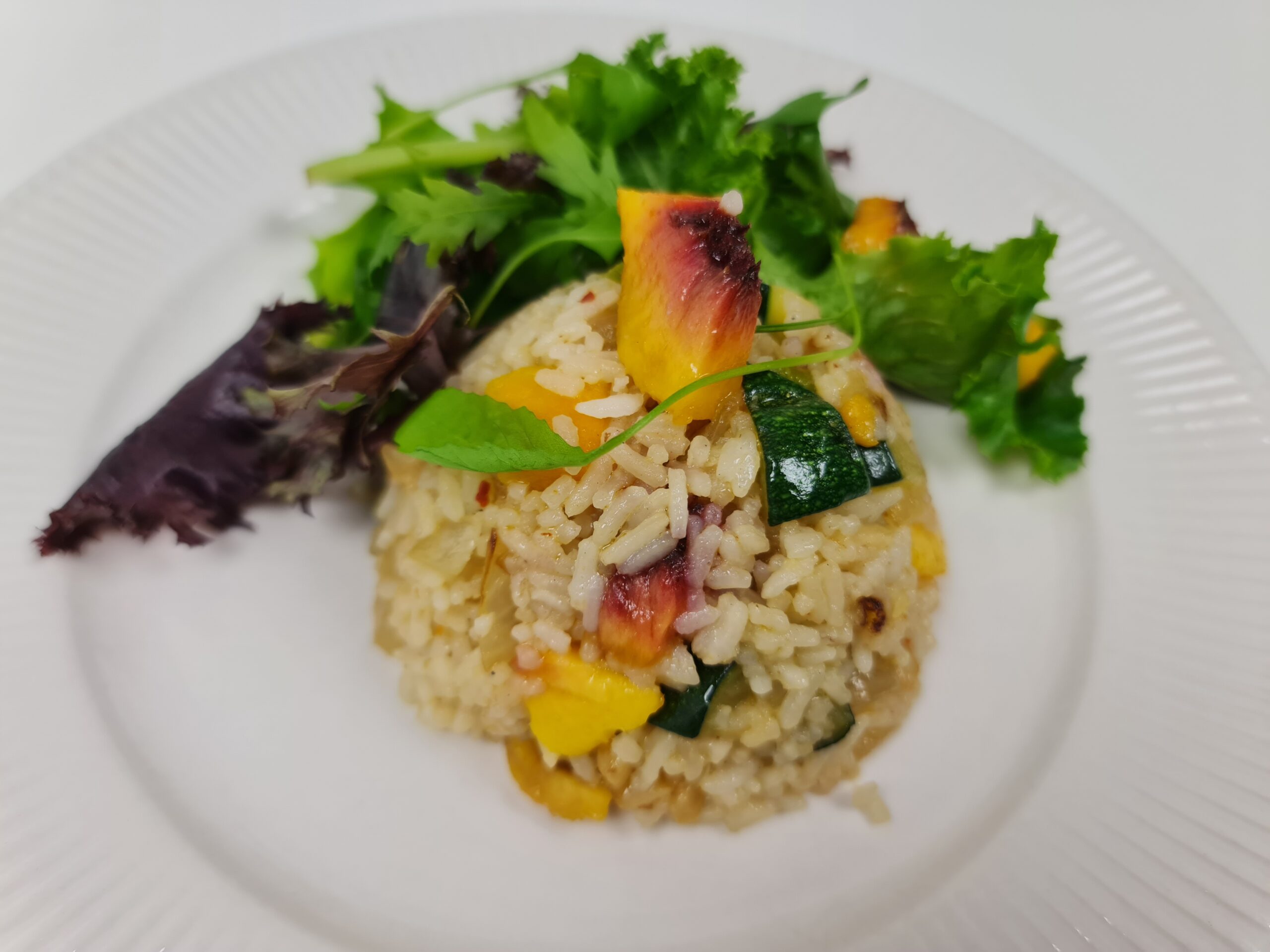 Easy Fried Rice with Peaches - Simply Oby
