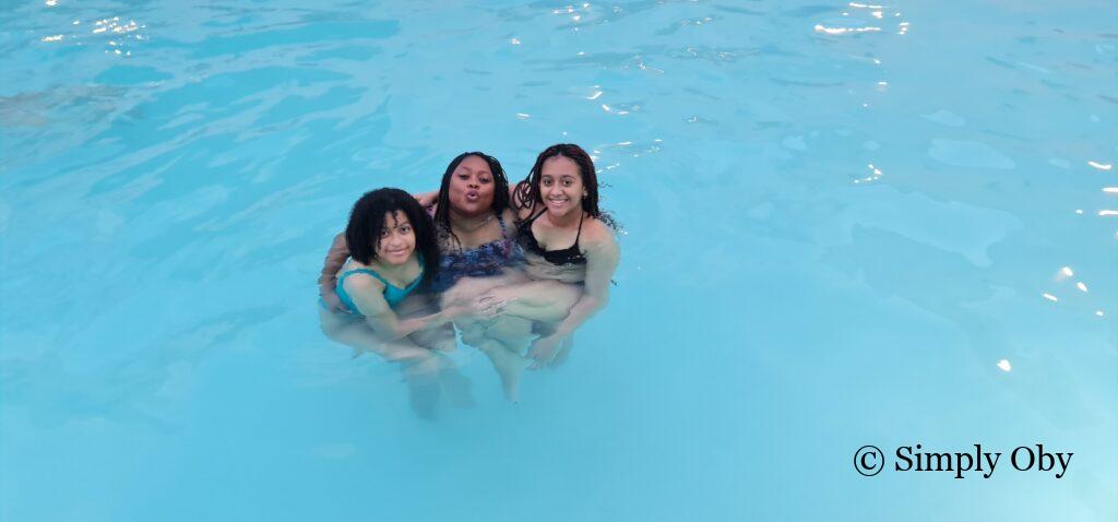 At the swimming pool